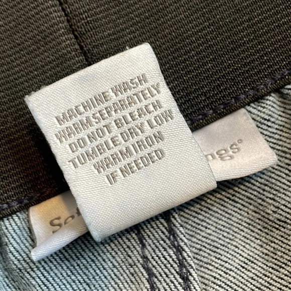 SOFT SURROUNDINGS Straight Leg Pull On Blue Denim Jeans  XS Petite Style 34954 - Picture 4 of 6